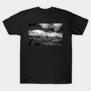 A Storm In Brewing In Black And White T-Shirt